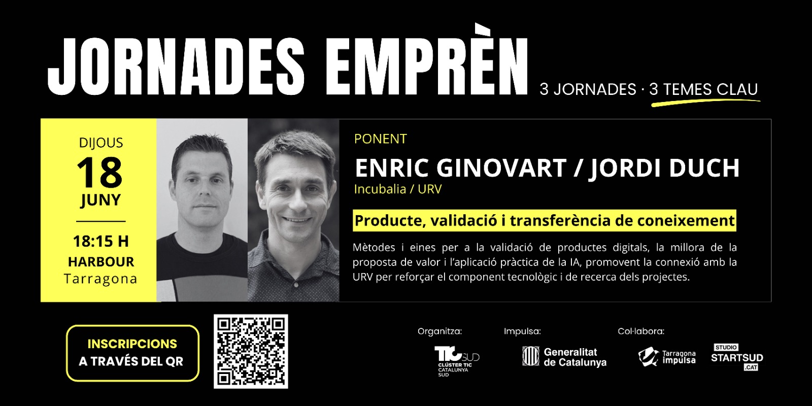 Jornades Emprèn - Enric Ginovart i Jordi Duch